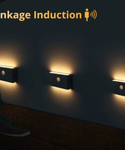 Wireless Linkage Induction Smart Night Light USB Rechargeable Motion Sensor LED Wall Lamp For Kitchen Stair Corridor Bedroom